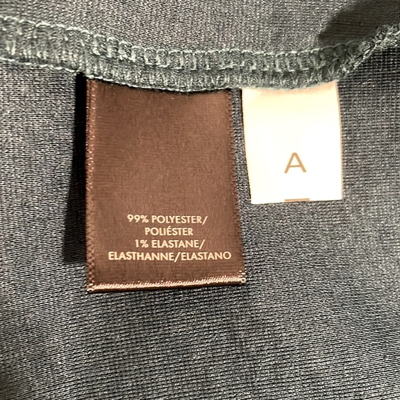 Ann Taylor Green Round Neck Ruffle Long Sleeve Blouse / Shirt - Picture 9 of 9